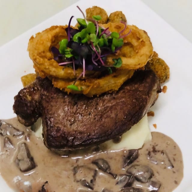 Pan Seared Filet Mignon.