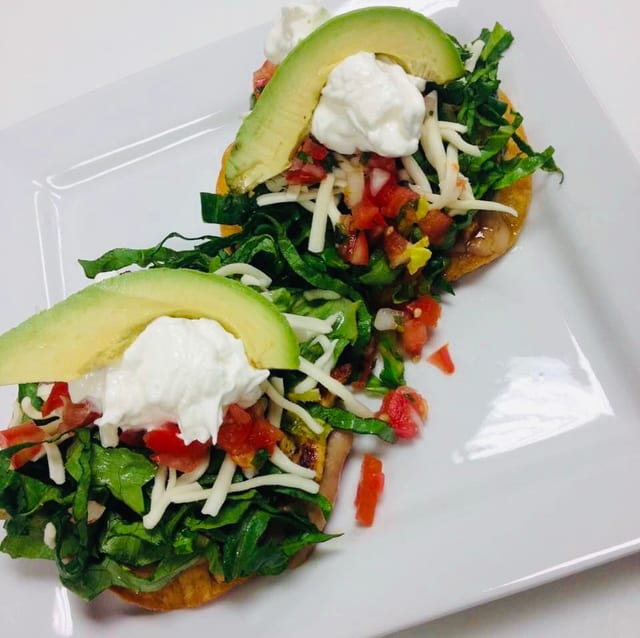 Chicken Tostadas.